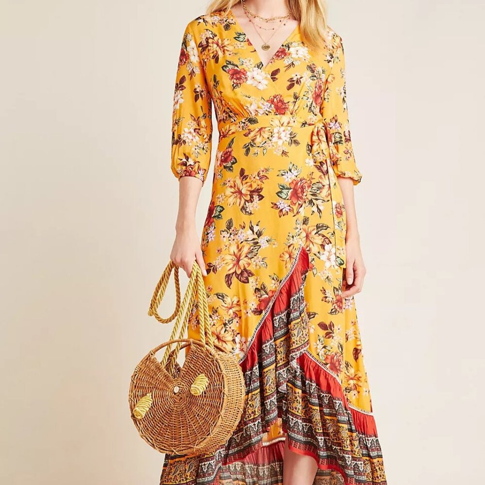 Farm Rio for Anthropologie Soigne Maxi Dress